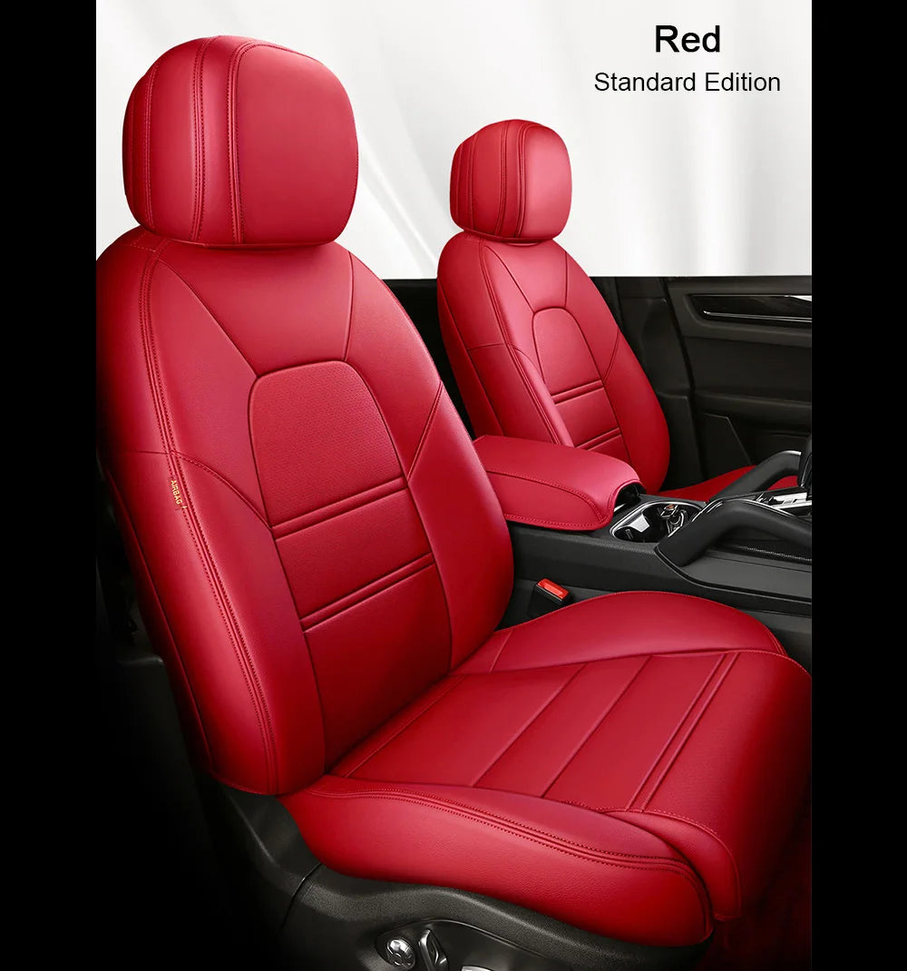 For Mitsubishi Outlander 2021 2022 2023 2024 2025 2026 5 Seats Custom Faux Leather Car Seat Covers Full Set Interior Accessories