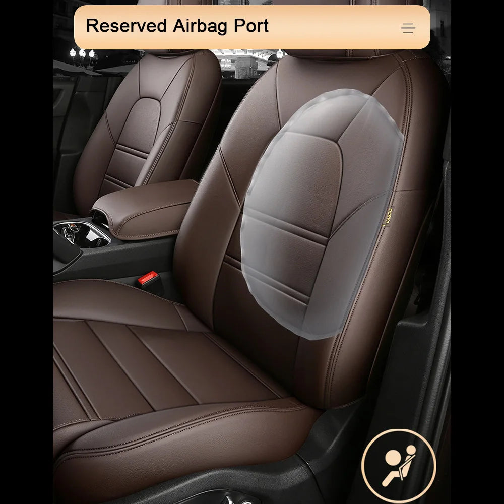 For Jeep Wrangler Unlimited JL 4 Doors 2018 2019 2020 2021 2022 Custom 5-Seat Faux Leather Car Seat Covers Interior Accessories