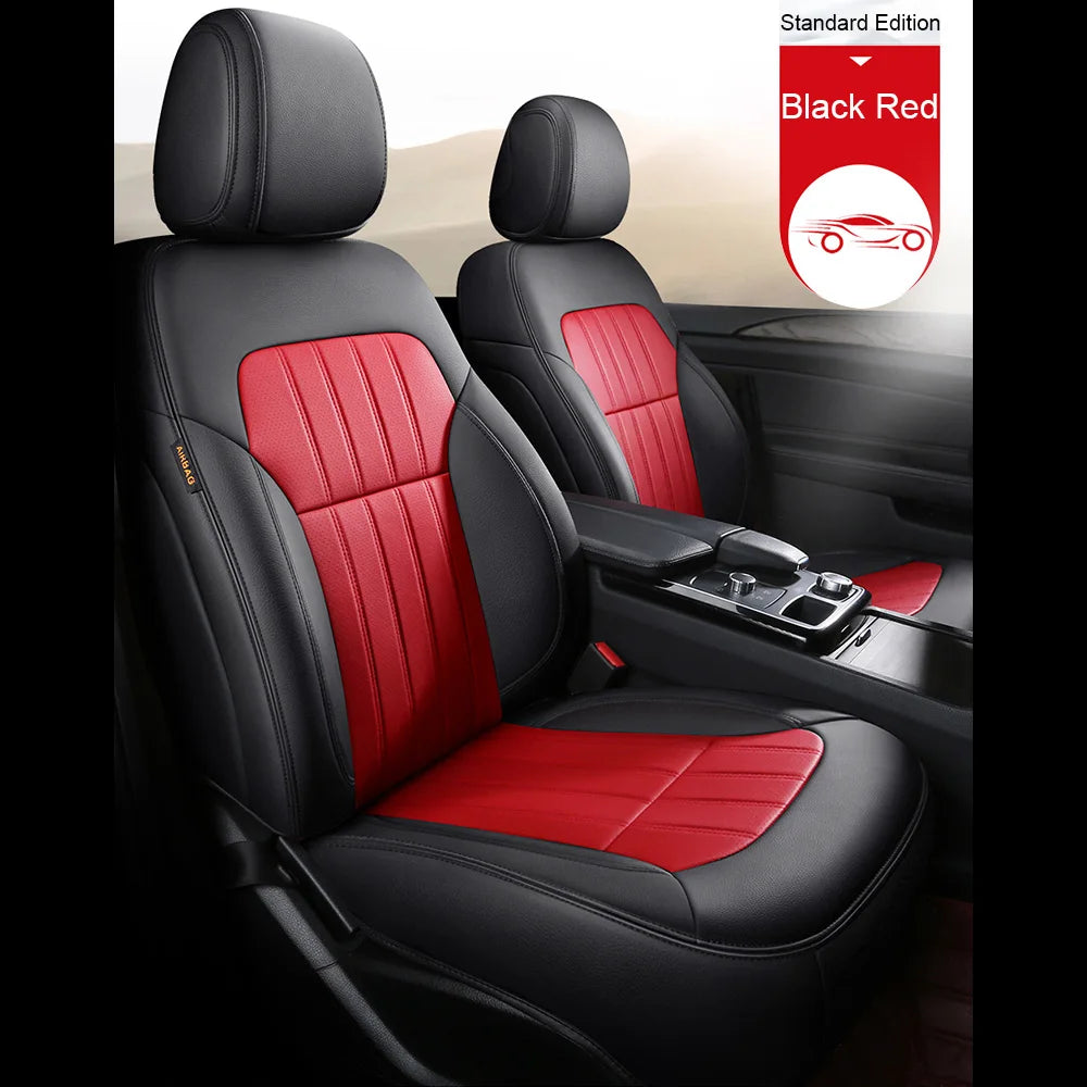 For Mitsubishi Outlander 2021 2022 2023 2024 2025 2026 5 Seats Custom Faux Leather Car Seat Covers Full Set Interior Accessories