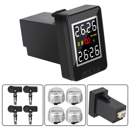 4Pcs External /Internal Sensor Wireless Car TPMS Waterproof Save Fuel for Toyota Tire Pressure Monitor System