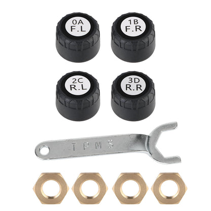 2/4PCS TPMS Sensors Bluetooth 4.0/5.0 APP Display Car TPMS Tire Pressure Monitoring System Motorcycle TPMS Tyre Tester Alarm Set