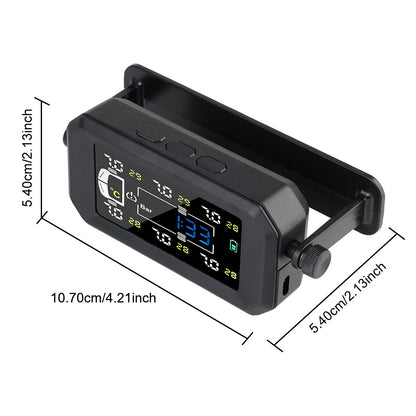 H13 Truck Car Tyre Pressure Monitor 6 External Sensors Tire Pressure Monitoring System Intelligent Temperature Warning Fuel Save