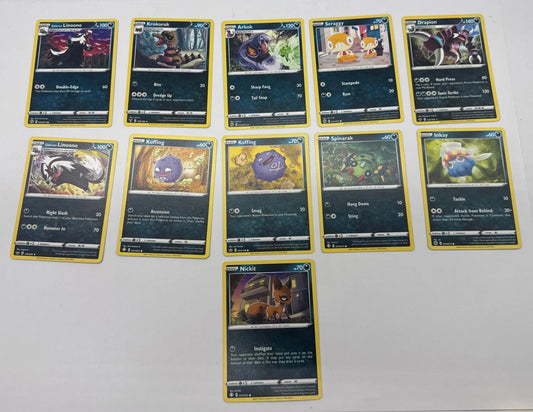 11 X Pokemon Dark Trading Cards Collection Random Years & Series GC 8778-76