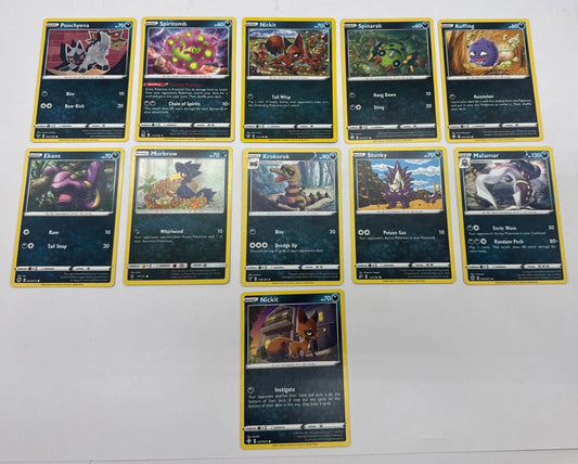11 X Pokemon Dark Trading Cards Collection Random Years & Series GC 8778-80