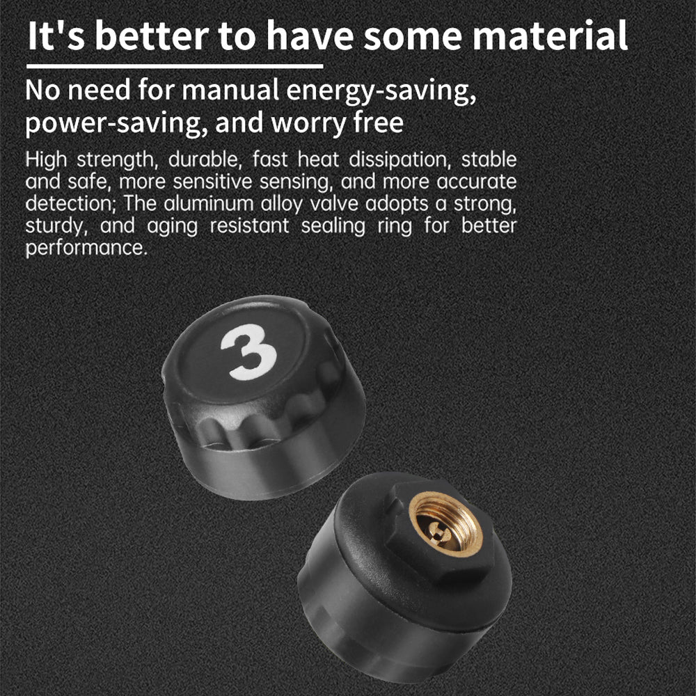 4/6 TPMS Sensors AutoTruck TPMS Digital Display Automobile Truck Tire Pressure Alarm Solar TPMS Tire Pressure Monitoring System