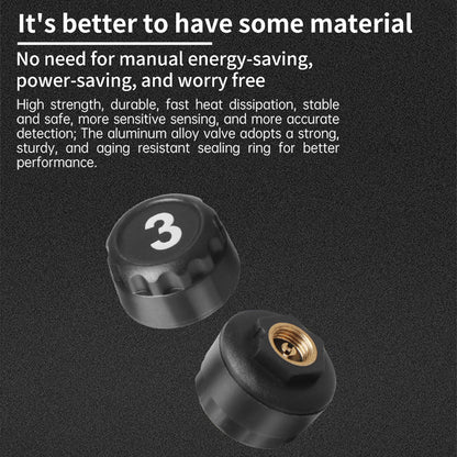 4/6 TPMS Sensors AutoTruck TPMS Digital Display Automobile Truck Tire Pressure Alarm Solar TPMS Tire Pressure Monitoring System